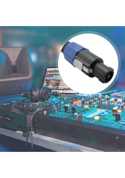 Paket 25 Ft Erkek Speakon - Speakon Kabloları, Profesyonel 12 Ölçer Awg Ses Kablosu Dj Hoparlör Kablosu Tel Büküm Kilitli (Yurt Dışından)