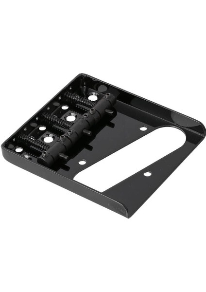 Telecaster Tele Elektro Gitar Için 3 Eyer Küllük Köprü Kuyruk Parçası (Siyah) (Yurt Dışından)