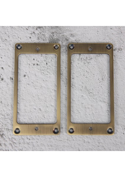 2 Adet Humbucker Pikap Çerçevesi, Elektro Gitar Için Montaj Halkası Kapak Çerçevesi, Pirinç Metal (Yurt Dışından)