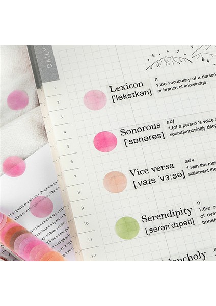 Rulo Morandi Nokta Washi Bant Nokta Çıkartmaları Daire Nokta Etiketleri Dıy Dekoratif Günlüğü Planlayıcısı Scrapbooking Fotoğraf Albümleri (Yurt Dışından) fiyatları
