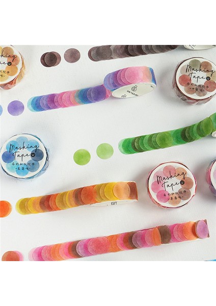 Rulo Morandi Nokta Washi Bant Nokta Çıkartmaları Daire Nokta Etiketleri Dıy Dekoratif Günlüğü Planlayıcısı Scrapbooking Fotoğraf Albümleri (Yurt Dışından) modelleri