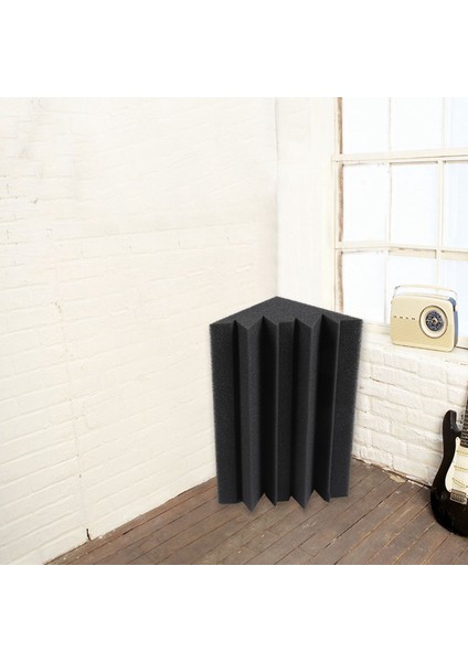 Yeni 8 Paket 4,6 Inç x 4,6 Inç x 9,5 Inç Siyah Ses Yalıtımı Yalıtım Bas Tuzağı Akustik Duvar Köpük Dolgu Stüdyo Köpük Fayans (8 Adet, Siyah) (Yurt Dışından)
