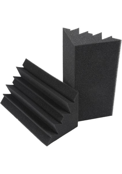 Yeni 8 Paket 4,6 Inç x 4,6 Inç x 9,5 Inç Siyah Ses Yalıtımı Yalıtım Bas Tuzağı Akustik Duvar Köpük Dolgu Stüdyo Köpük Fayans (8 Adet, Siyah) (Yurt Dışından)