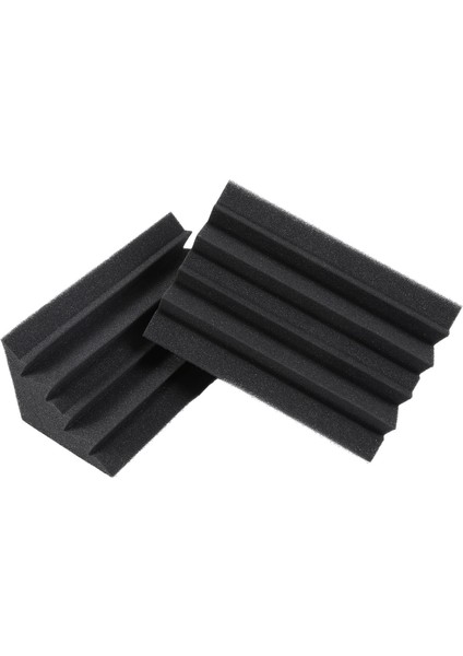 Yeni 8 Paket 4,6 Inç x 4,6 Inç x 9,5 Inç Siyah Ses Yalıtımı Yalıtım Bas Tuzağı Akustik Duvar Köpük Dolgu Stüdyo Köpük Fayans (8 Adet, Siyah) (Yurt Dışından)