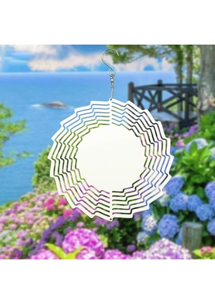 Süblimasyon Rüzgar Spinner Boş, 4 Paket 10 Inç Rüzgar Spinner Asılı 3D Alüminyum Çift Taraflı Süblimasyon Asılı Dekorasyon (Yurt Dışından) indirimleri