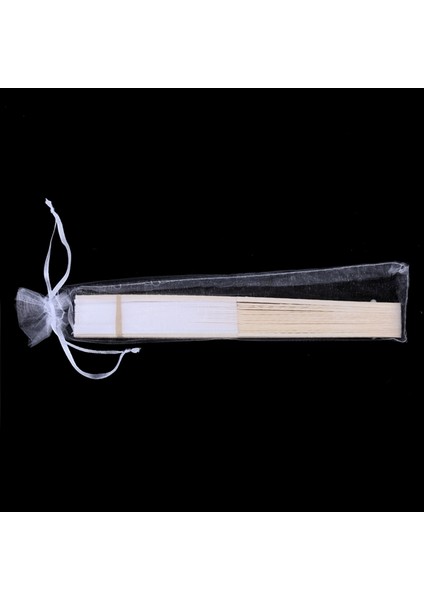 Düğün Için Kişiselleştirilmiş Dans Yazı Boyama Için Beyaz Ipek Kumaştan 10X Fan + Muslin Hediye Çantası ile Bambu (Yurt Dışından) modelleri