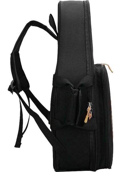 Saksafon Gig Bag Oxford Kumaş Alto Saks Çift Omuzlu ve Ekstra Depolama Alanlı Kalınlaştırılmış Sırt Çantası Müzik Yüklü (Yurt Dışından)