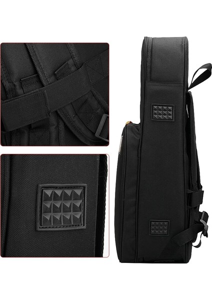 Saksafon Gig Bag Oxford Kumaş Alto Saks Çift Omuzlu ve Ekstra Depolama Alanlı Kalınlaştırılmış Sırt Çantası Müzik Yüklü (Yurt Dışından)