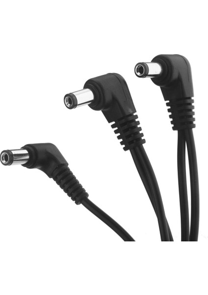 Vitoos 3 Yollu Elektrot Papatya Zinciri Demeti Kablo Bakır Tel Gitar Efektleri Için Güç Kaynağı Adaptörü Splitter Siyah (Yurt Dışından)