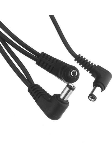 Vitoos 3 Yollu Elektrot Papatya Zinciri Demeti Kablo Bakır Tel Gitar Efektleri Için Güç Kaynağı Adaptörü Splitter Siyah (Yurt Dışından)