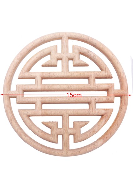 Avrupa Tarzı Vintage Ahşap Oyma Aplike Ahşap Oyma Çıkartması Mobilya Dolap Kapı Çerçevesi Ev Dekor El Sanatları (15 Cm) (Yurt Dışından)