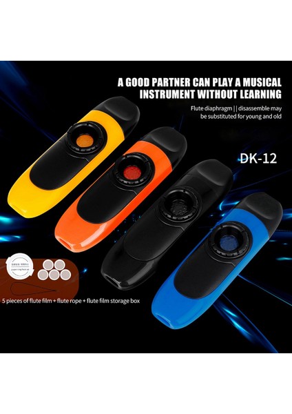 Kazoo Profesyonelce Çalıyormüzik Aleti, Öğrenilmesi Kolay Kazoo Gitar Eşlik Aletleri, Siyah (Yurt Dışından)