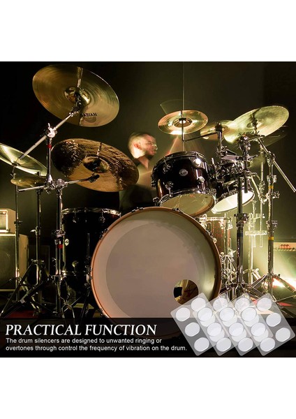 28 Adet Davul Sönümleyiciler Jel Pedler Silikon Davul Susturucular 3 Renk Davul Sönümleme Pedleri Davul Dilsiz Pedleri Davul Ton Kontrolü (Yurt Dışından) fırsatları