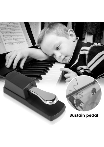 Yükseltme Sürdürülebilir Damper Pedalı Piyano Klavye Yamaha Roland Için Elektrikli Piyano Elektronik Klavye Elektronik Piyano Pedalı (Yurt Dışından)