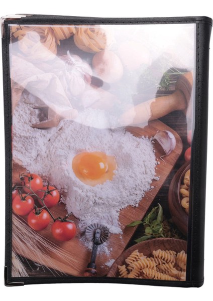 A4 Boyutunda Şeffaf Restoran Menü Kapakları Kitap Stili Cafe Bar 10 Sayfa 20 Görünüm (Yurt Dışından)