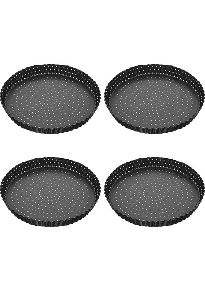 Paket Kiş Tart Tavası, 5 Inç Yuvarlak Delikli Pizza Pişirme Tepsisi Yapışmaz Tart Teneke Delikli Kek, Turta, Kiş (Yurt Dışından) fiyatları