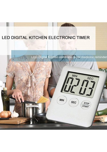 LED Dijital Mutfak Elektronik Zamanlayıcı Geri Sayım Ilaç Hatırlatma Mutfak Zamanlayıcı Taşınabilir (Yurt Dışından) indirimleri