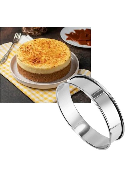 Inç Muffin Halkaları Crumpet Yüzükler, 8 Adet Paslanmaz Çelik Muffin Halkaları Kalıpları Çift Haddelenmiş Tart Yüzükler Yuvarlak Tart Yüzük (Yurt Dışından) fiyatları