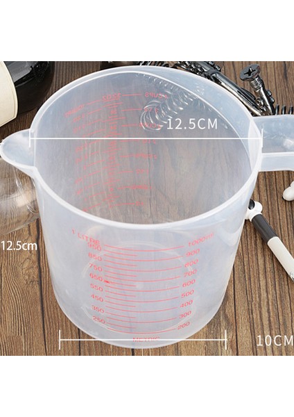 1000ML Ölçüm Kabı Pişirme Aracı Mutfak Aracı Yüksek Kaliteli Plastik Ölçüm Kabı Aracı Bardak Ölçekli (Yurt Dışından)