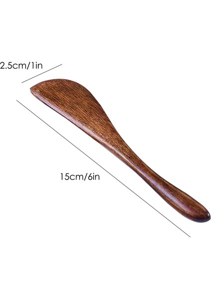 10 Paket Ahşap Tereyağı Bıçağı, 6 Inç Baharat Bıçakları Ahşap Süper Kullanışlı Mutfak Eşyaları Jöle Serpme Makinesi (Yurt Dışından)