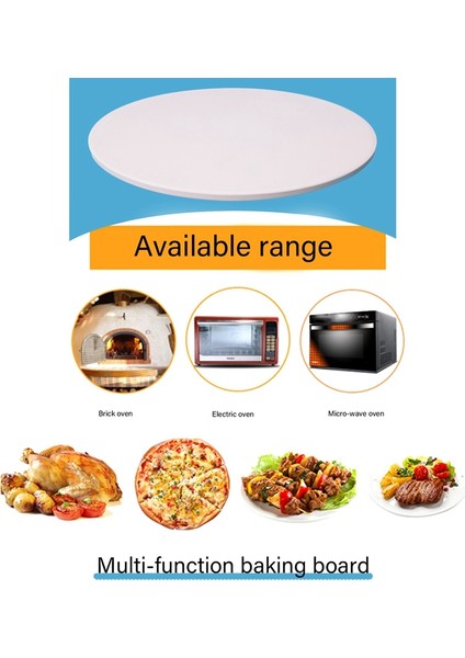12 Inç Seramik Pizza Taşı Pizza Pişirme Taşı / Tavası, Izgara ve Fırın Için Mükemmel - Termal Dirençli, Dayanıklı ve Güvenli (Yurt Dışından) indirimleri