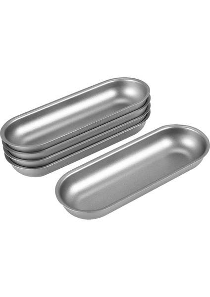 5 Adet Hot Dog Kalıp Karbon Çelik Sosis Kalıpları Yapışmaz Bakeware Oval Hot Dog Bun Fırın Tepsisi Dıy Ev Yapımı Ekmek Aracı (Yurt Dışından)