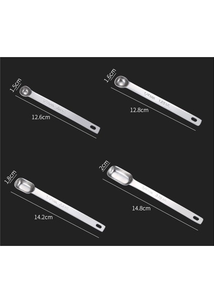 6pcs Ölçme Kaşık Seti, Paslanmaz Çelik Ölçme Kaşıkları, Uzun Saplı Ölçme Kaşıkları, Metal Yemek Kaşığı (Yurt Dışından) modelleri