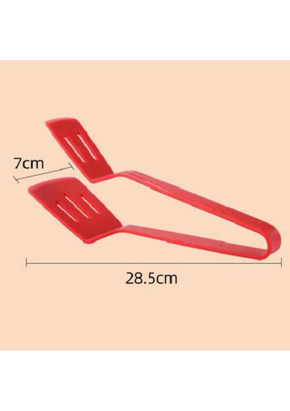 Silikon Mutfak Maşası Spatula Maşa Seti Paslanmaz Çelik Çekirdekli Barbekü Kelepçesi, Dönen Balık, Kızarmış Biftek Kelepçesi Siyah (Yurt Dışından)