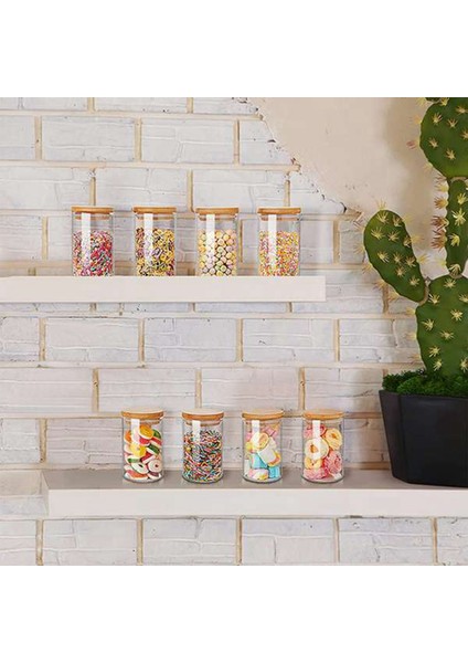 12 Adet Cam Kavanoz Seti (300 Ml), Bambu Kapaklı Şeffaf Baharat Kavanozları, Mutfak Tezgahı Organizatör Için Gıda Saklama Kavanozları Kutuları (Yurt Dışından) fırsatları