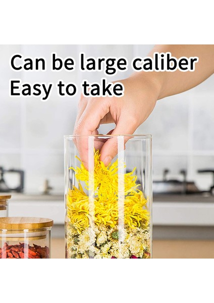 12 Adet Cam Kavanoz Seti (300 Ml), Bambu Kapaklı Şeffaf Baharat Kavanozları, Mutfak Tezgahı Organizatör Için Gıda Saklama Kavanozları Kutuları (Yurt Dışından) indirimleri