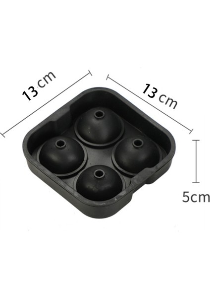 Viski Buz Topu Makinesi Gıda Sınıfı Yeniden Kullanılabilir Silikon Buz Kalıp Tepsi Buz Küpü Kalıp Mutfak 5 cm Top Kapasiteli (Yurt Dışından) fiyatları