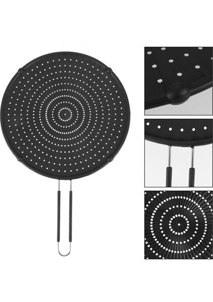 32CM Silikon Sıçramak Ekran Koruyucu Yapışmaz Yağ Gres Tava Kapağı Kızartma Tavası Tava Pişirme Silikon (Yurt Dışından)