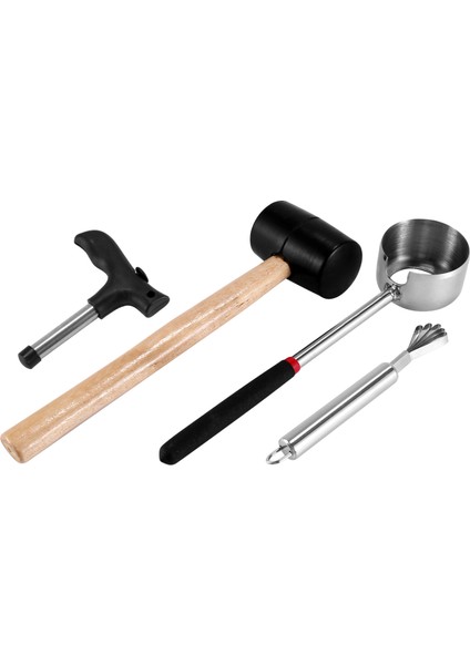Paket Hindistan Cevizi Açıcı Alet Seti Genç Hindistan Cevizi Için Paslanmaz Çelik Hindistan Cevizi Açıcı Kiti Coco Jack Açıcı Kiti (Yurt Dışından) modelleri