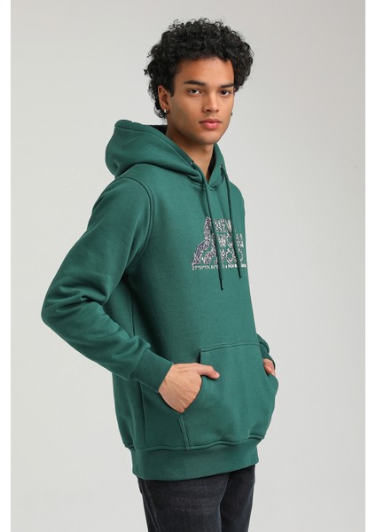 Kapüşonlu Yeşil Slim Fit Hoodie 23FWM64051 fiyatları