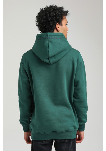 Kapüşonlu Yeşil Slim Fit Hoodie 23FWM64051 fırsatları