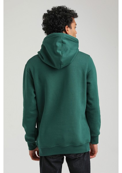 Kapüşonlu Yeşil Slim Fit Hoodie 23FWM64052 indirimleri