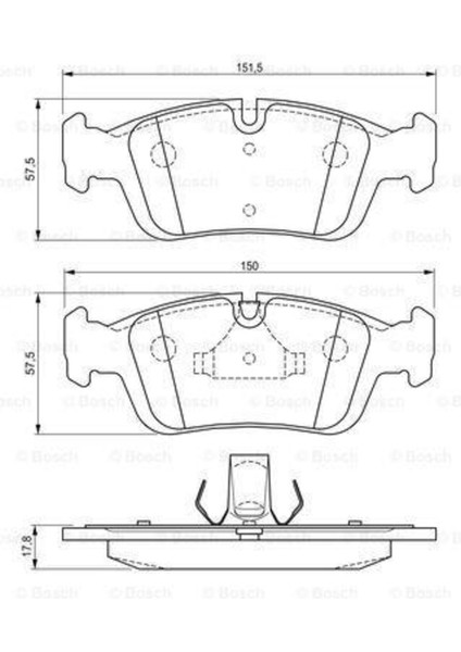 Ön Balata Bmw 3 Seri E36-E46 316İ-318İ-320İ-323İ-325İ-BMW Z3 Serisi E36 0986TB22