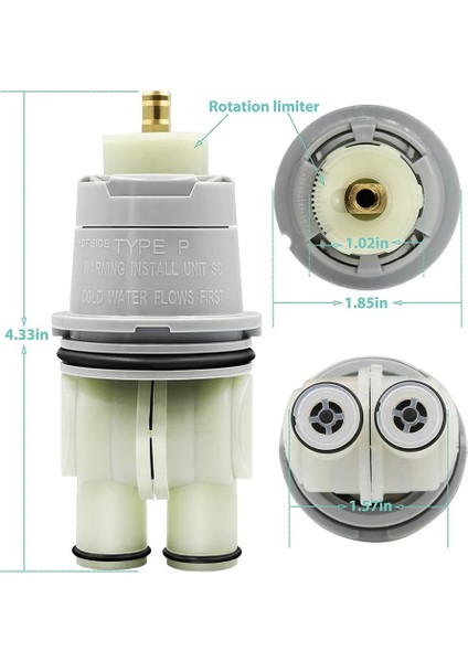 Makara RP46074 Delta 13/14 Küvet ve Duşu Değiştirmeye Uygun (Yurt Dışından)