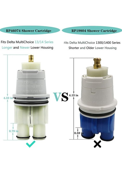 Makara RP46074 Delta 13/14 Küvet ve Duşu Değiştirmeye Uygun (Yurt Dışından)