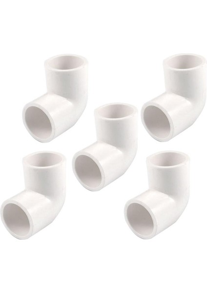 Parça 20MM Dia 90 Açı Derece Dirsek Pvc Boru Bağlantı Parçaları Adaptör Konnektörü Beyaz (Yurt Dışından)