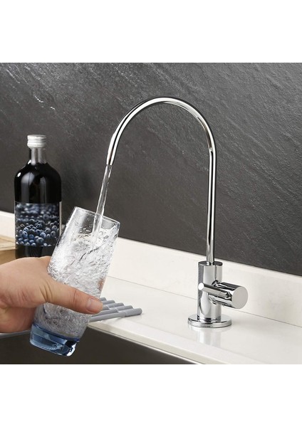 Twexqny-1/4 Inç Paslanmaz Çelik Musluk Su Filtresi Dokunun Mutfak Lavabo Rotasyon Musluk Hızlı Bağlantı Içme Suyu (Yurt Dışından) modelleri