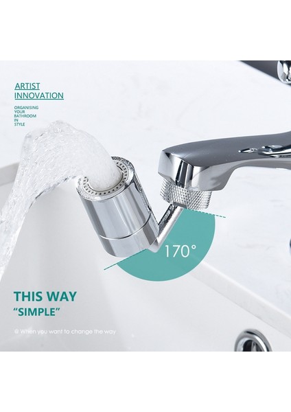 720° Evrensel Sıçrama Filtresi Musluk Püskürtme Başlığı, Çekme Aleti ile Hareketli Mutfak Musluğu Su Tasarruf Nozulu Püskürtücü (Yurt Dışından) fırsatları