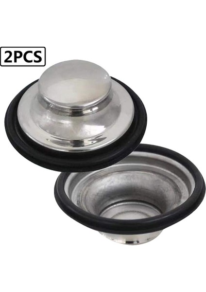 Lavabo Süzgeci / Lavabo Kapağı 4.5/4 Inç Çaplı Çelik Hasır Kapak Süzgeci Güvenli Çift Kenarlı (Yurt Dışından)