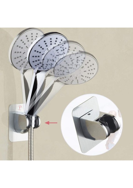 Ahize Tutucu Banyo Duvar Braketi Abs Ayarlanabilir Yumruk Ücretsiz Duş Braketi Tabanı (Yurt Dışından)