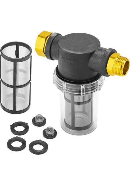 Fs-Sediment Filtre Eki Bahçe Hortumu Girişi Açık Bahçe Suyu Için Basınçlı Yıkama Makinesi (100 Mesh Elek) + Ekstra 100 Mesh Filtre, 3 O-Ring 2 Filtre Hortum Yıkayıcı (Yurt Dışından)