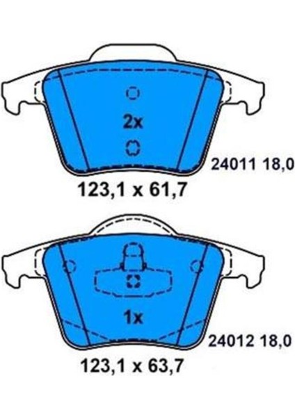 Arka Balata Volvo XC90 2.5t 02 D5 02 T6 02 D5 V8 05 D5 09 3.2 06 D5 09 0986TB286