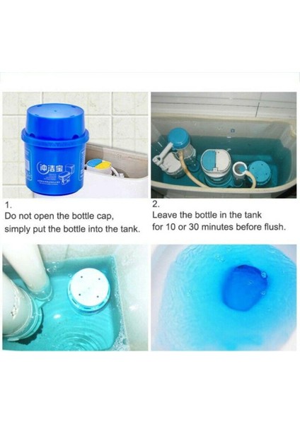 Otomatik Wc Temizleyici Leke Çıkarıcı Şişe Tahliye Wc Temizleyici Yardımcısı Kabarcık Temizleme Deodora Kimyasal Temizlik Banyo (Yurt Dışından)