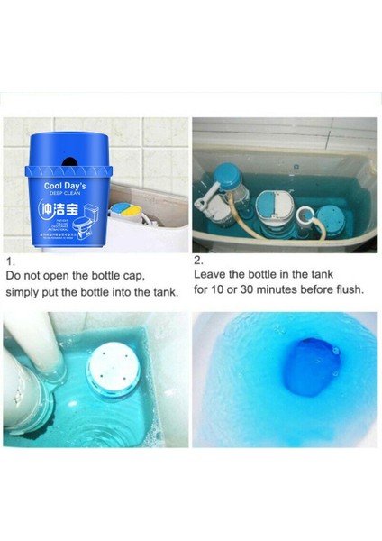 Otomatik Tuvalet Temizleyici - Magic Flush Şişelenmiş Yardımcı Blue Bubble Amazing Home (Yurt Dışından)