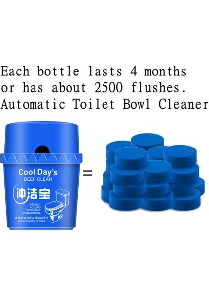 Otomatik Tuvalet Temizleyici - Magic Flush Şişelenmiş Yardımcı Blue Bubble Amazing Home (Yurt Dışından)