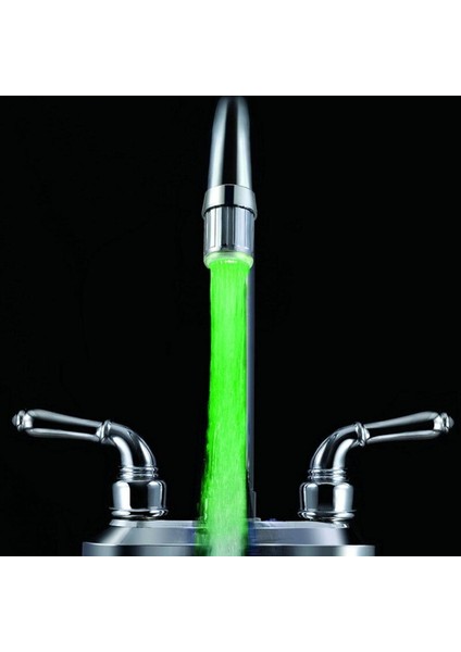 Musluk Yönlendirici Adaptör Mutfak Abs Ev Geliştirme Musluk Adaptörü 23*10MM LED Su (Yurt Dışından)